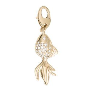 NEW Kate Spade 12k Gold Plated Goldfish Charm